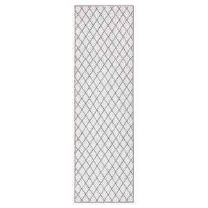 In-/Outdoorläufer Malaga Polypropylene - Beige / Braun - 80 x 250 cm