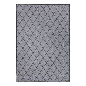 Tapis intérieur/extérieur Malaga Polypropylène - Argenté / Gris - 80 x 150 cm