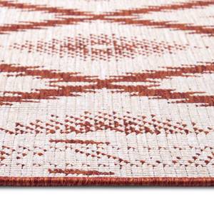 In- & outdoorloper Malibu polypropeen - Beige/rood - 80 x 250 cm