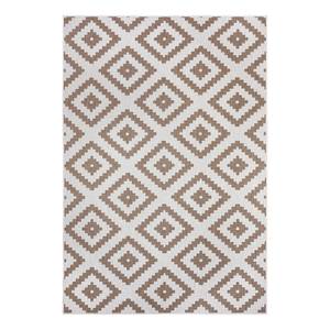 In- & outdoorvloerkleed Malta polypropeen - Beige/bruin - 80 x 150 cm