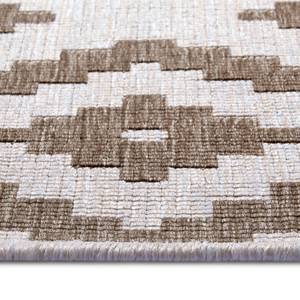 In- & outdoorvloerkleed Malta polypropeen - Beige/bruin - 80 x 150 cm