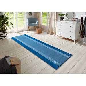 Tapis de couloir Band Polypropylène - Bleu jean - 80 x 200 cm