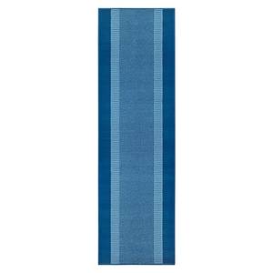 Tapis de couloir Band Polypropylène - Bleu jean - 80 x 350 cm