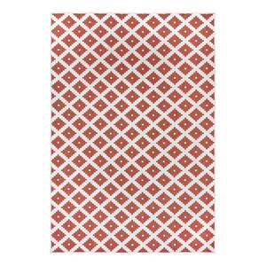 In-/Outdoorteppich Nizza Polypropylene - Beige / Rot - 80 x 150 cm