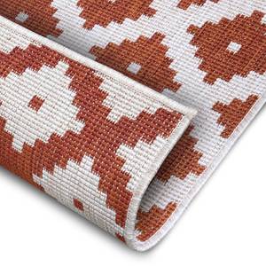 In-/Outdoorteppich Nizza Polypropylene - Beige / Rot - 80 x 150 cm