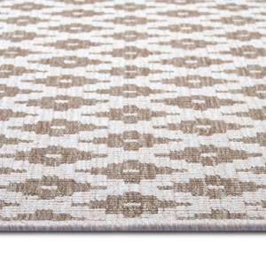 Tapis de couloir Nizza Polypropylène - Beige / Marron - 80 x 250 cm