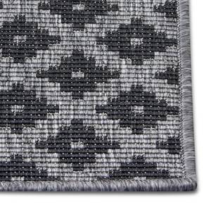 Tapis de couloir Nizza Polypropylène - Argenté / Gris - 80 x 250 cm