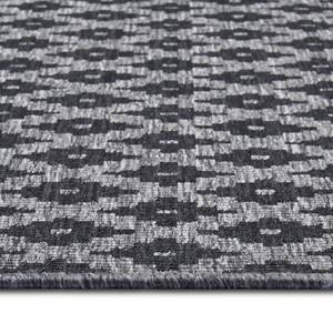 Tapis de couloir Nizza Polypropylène - Argenté / Gris - 80 x 350 cm