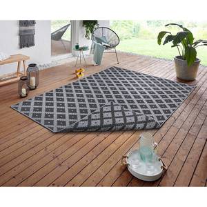 In- & outdoorvloerkleed Nizza polypropeen - Zilverkleurig/grijs - 200 x 290 cm