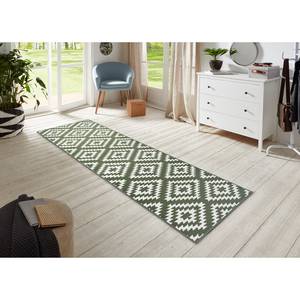 Tapis de couloir Nordic Polypropylène - Vert - 80 x 500 cm