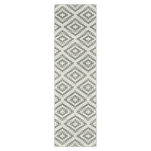 Tapis de couloir Nordic Polypropylène - Taupe - 80 x 300 cm