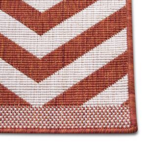 In-/Outdoorteppich Palma Polypropylen - Beige / Rot - 80 x 150 cm