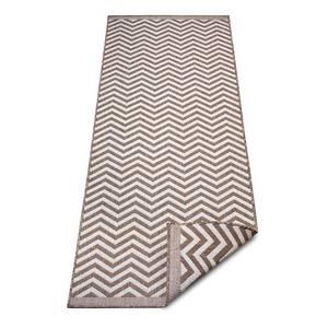 Tapis de couloir Palma Polypropylène - Beige / Marron - 80 x 250 cm