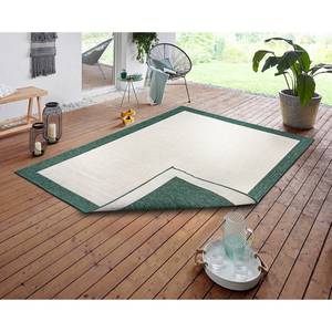 Tapis intérieur/extérieur Panama Polypropylène - Vert / Beige - 120 x 170 cm