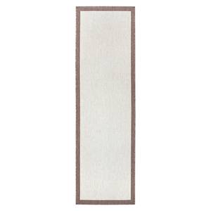 In- en outdoorloper Qala polypropeen - Beige/bruin - 80 x 350 cm