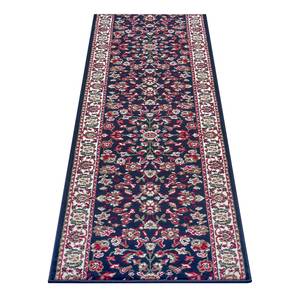 Tapis de couloir Vintage Polypropylène - Bleu marine - 80 x 250 cm