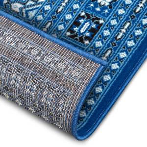 Laagpolig vloerkleed Sao Buchara polypropeen - Jeansblauw - 120 x 170 cm