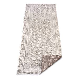 Tapis de couloir int. / ext. Timola Polypropylène - Beige / Marron - 80 x 250 cm