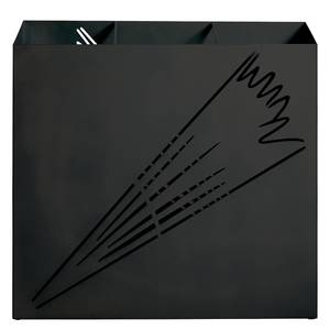 Porte-parapluie Wacken II Noir - Métal - 50 x 48 x 16 cm