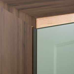 Colonne de salle de bain Merly Vert mat / Imitation chêne de Wotan