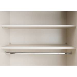 Zweefdeurkast Sinfonie Plus type D Sonoma eikenhouten look - 249 x 222 cm - Basic - Zilver