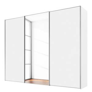 Armoire à portes coulissantes Sinfonie D Blanc - 280 x 222 cm - Confort - Argenté