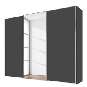 Armoire à portes coulissantes Sinfonie D Graphite - 280 x 222 cm - Premium - Argenté