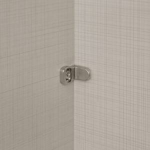 Schwebetürenschrank Sinfonie Plus Typ D Eiche Artisan Dekor - 249 x 240 cm - Basic - Silber