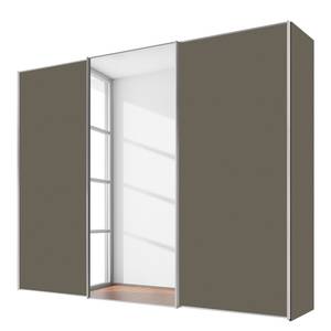 Zweefdeurkast Sinfonie Plus type D Taupe - 249 x 240 cm - Premium - Zilver