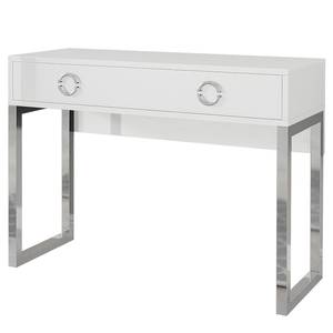 Make-up tafel Salton hoogglans wit/chroomkleurig