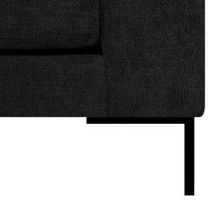 Ecksofa Luton mit Longchair Chenille Alita: Anthrazit