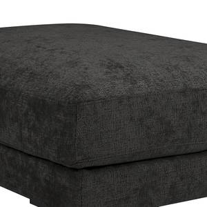 Repose-pieds capitonné Luton Tissu chenille Alita: Anthracite