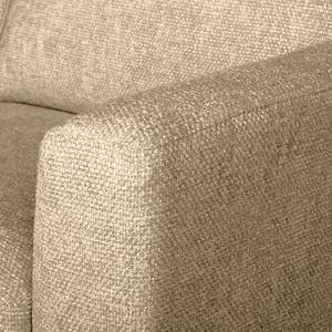 Ecksofa Luton mit Longchair Webstoff Enola: Beige