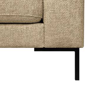 Ecksofa Luton mit Longchair Webstoff Enola: Beige