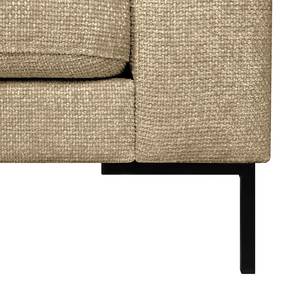 Ecksofa Luton mit Ottomane Webstoff Enola: Beige - Ottomane davorstehend rechts