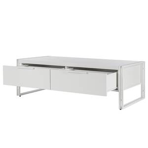 Table basse HERBY - 2 tiroirs Blanc