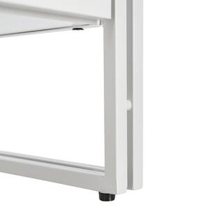 Table basse HERBY - 2 tiroirs Blanc