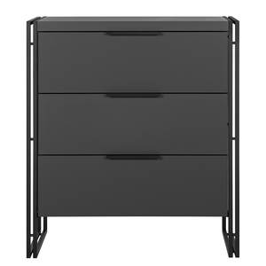 Commode HERBY - 3 tiroirs Graphite