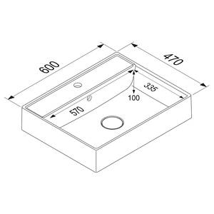 Waschtisch MYBA VI Eiche Dekor - Breite: 120 cm