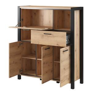 Highboard Margaret River Eiche Grandson Dekor / Matt Schwarz