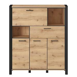 Highboard Margaret River Grandson eikenhouten look/mat zwart