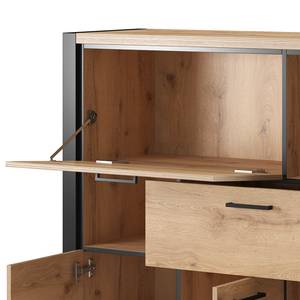 Highboard Margaret River Eiche Grandson Dekor / Matt Schwarz