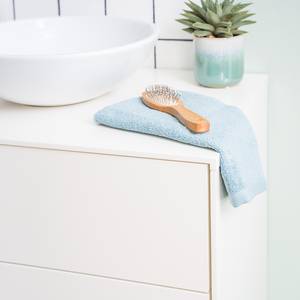 Set di 3 mobili da bagno LINDHOLM C Rovere parzialmente massello - Bianco