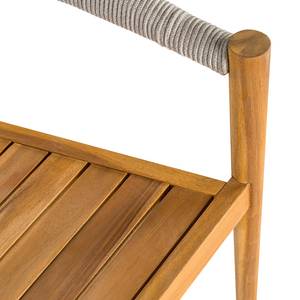 Sedia da giardino NELLOO 2er-Set Legno massello di acacia / Tessuto - Grigio