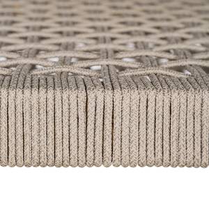 Gartenhocker Fyp mit Textilgeflecht Akazie massiv / Rope - Grau
