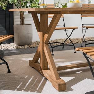 Table de jardin KOOP Marron - Bois massif - 200 x 75 x 100 cm