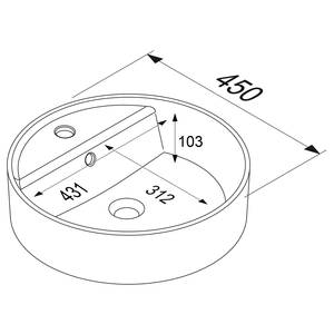 Badezimmerset MYBA LII (4-teilig) Inklusive Beleuchtung - Matt Weiß - Breite: 120 cm