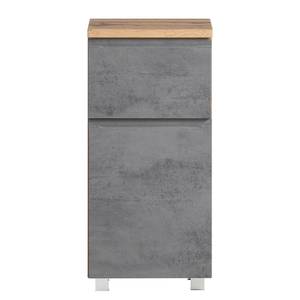 Lage kast Roccolo Concrete look - Breedte: 40 cm