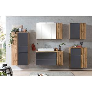 Armoire midi Roccolo I Gris mat - Largeur : 65 cm