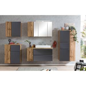 Armoire midi Roccolo I Gris mat - Largeur : 65 cm